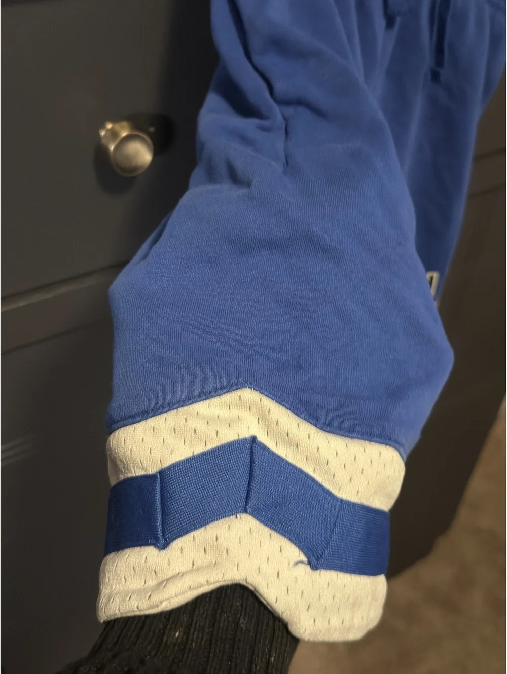 Nike Air Blue Athletic Shorts with White Trim